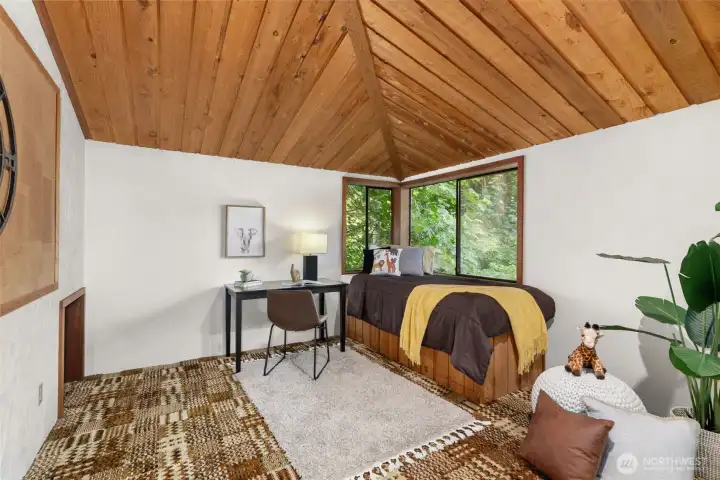 Bedroom 2 with access to next bedroom via secret mini door