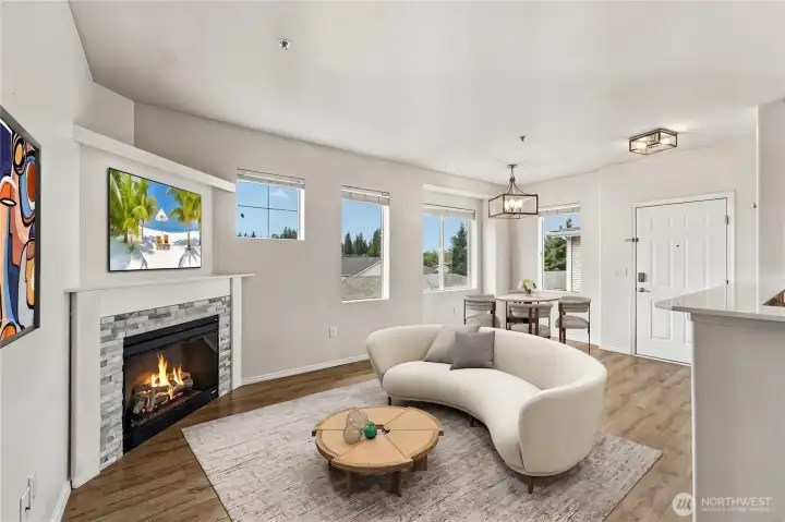 Great room - Virtually Staged