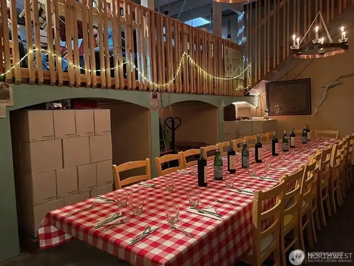 Ready for dinner in the winery