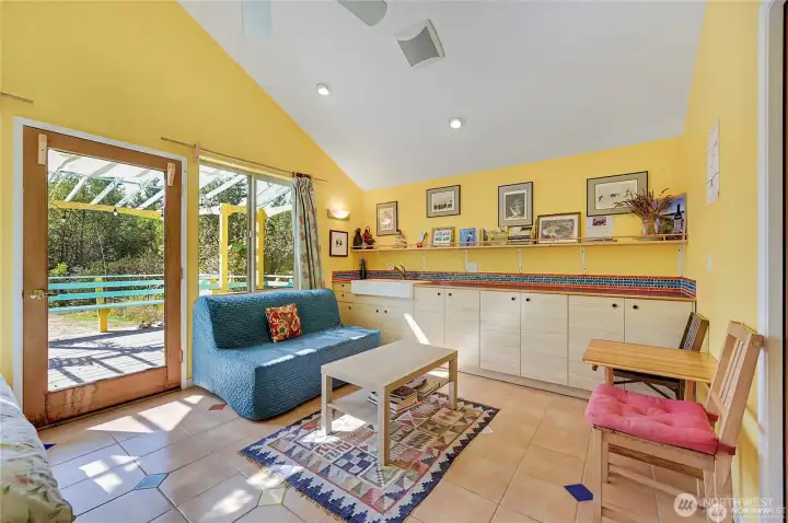 Inside guest house