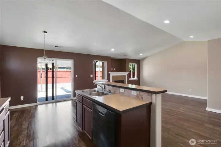 Plenty of room to gather with family and friends.