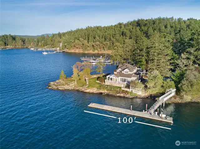 100 ft length, deep water dock