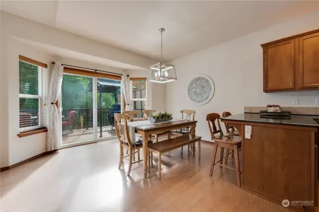 Eating area off of the kitchen!