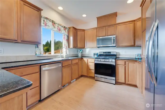 Kitchen with Stainless Steel appliances!