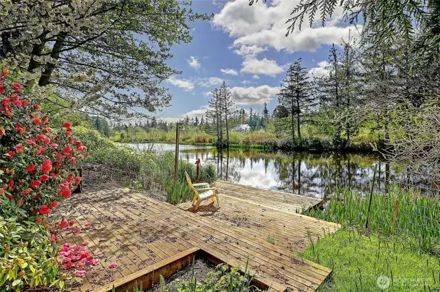 Property has its very own private deck and dock on the Lake!