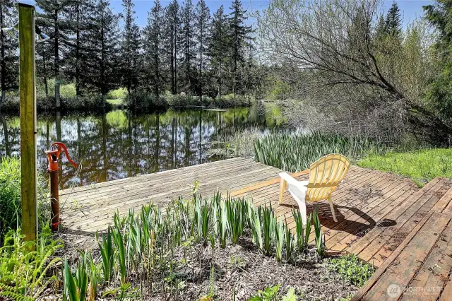 Enjoy the relaxing lake on your private deck!