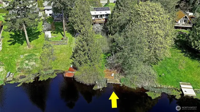 Your private deck and dock on the lake!