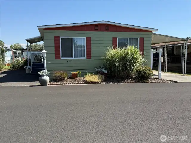 Two Parking spaces with this Home