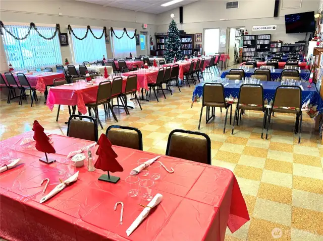 Community Center with classes, Games & Books