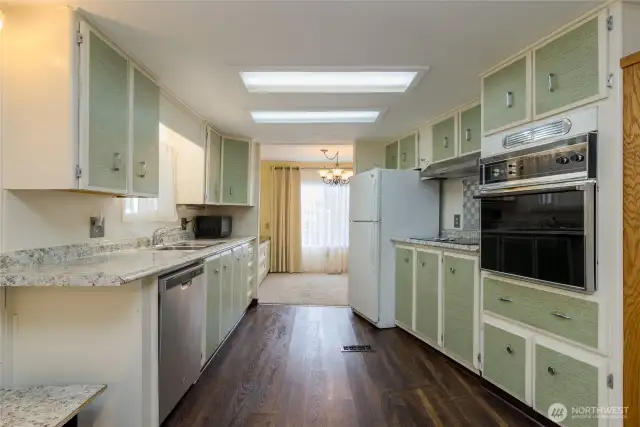 Kitchen & look to Dining room