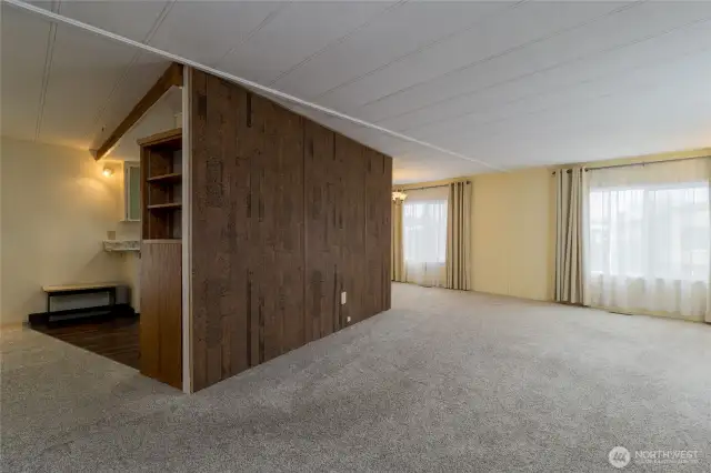 Open Living & Dining Rooms