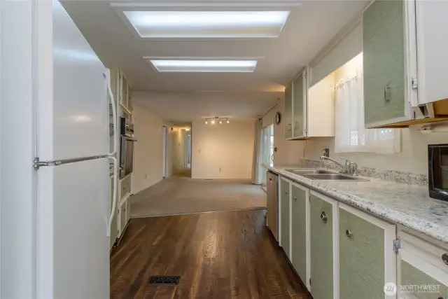 Kitchen & view of Bonus room