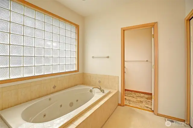 separate bathtub, shower and toilet