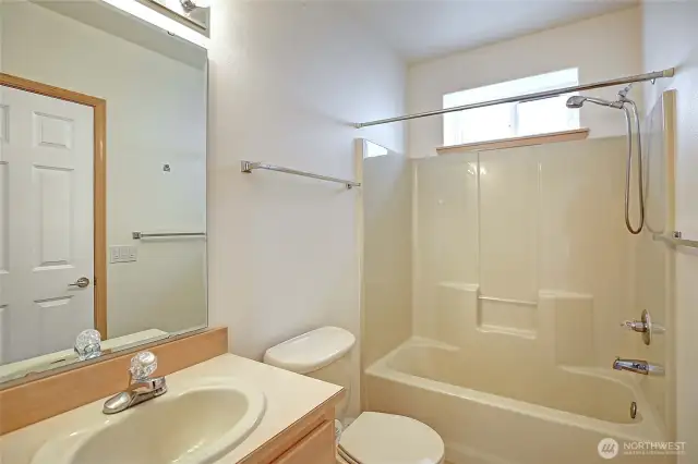 full bathroom on lower level