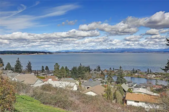 View of Port Susan, Mt. Baker is stunning on a clear day