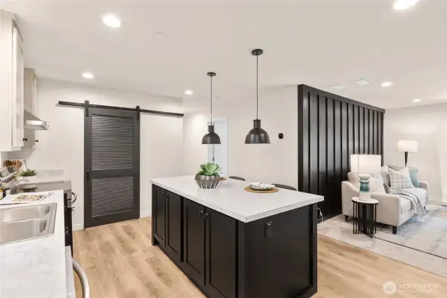 lots of space inside the utility/laundry room. Double it up as a walk-in pantry!