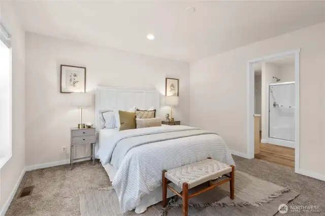 spacious master suite