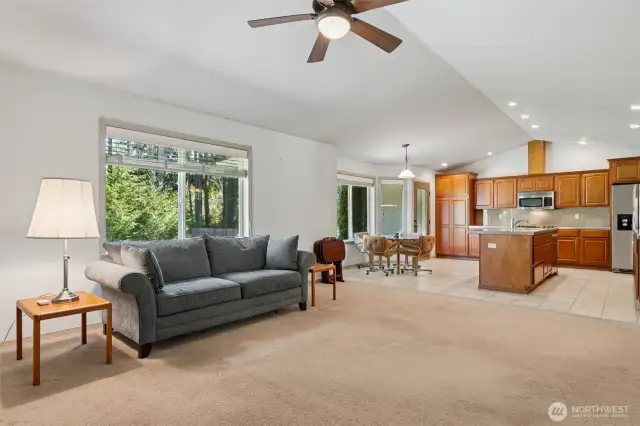 Great Room Open to the Kitchen