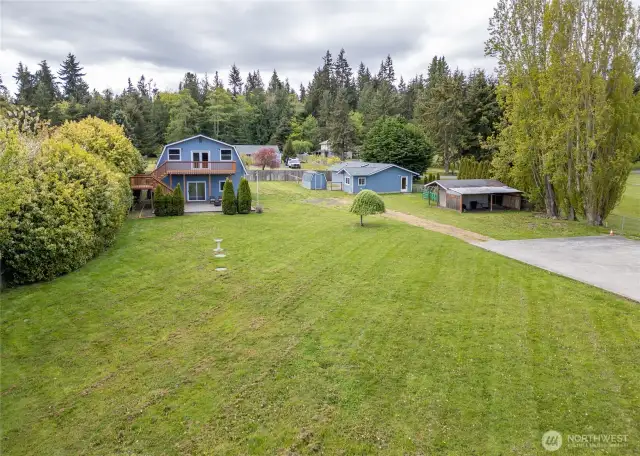 Fully fenced and gated one acre lot