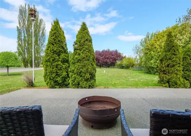 Patio off kitchen for bbqs and relaxing