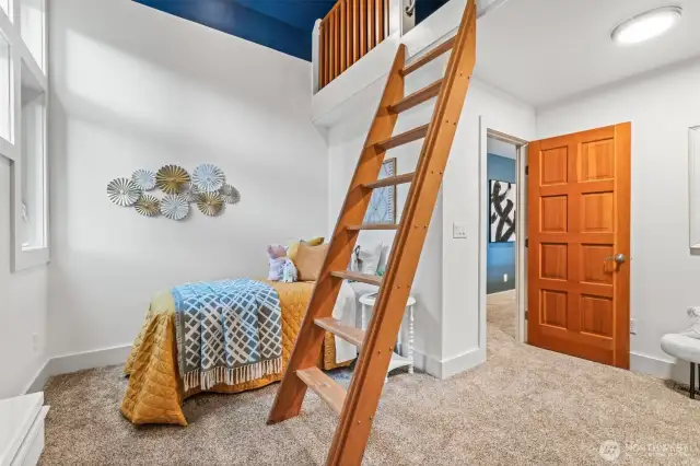 Loft style bedroom
