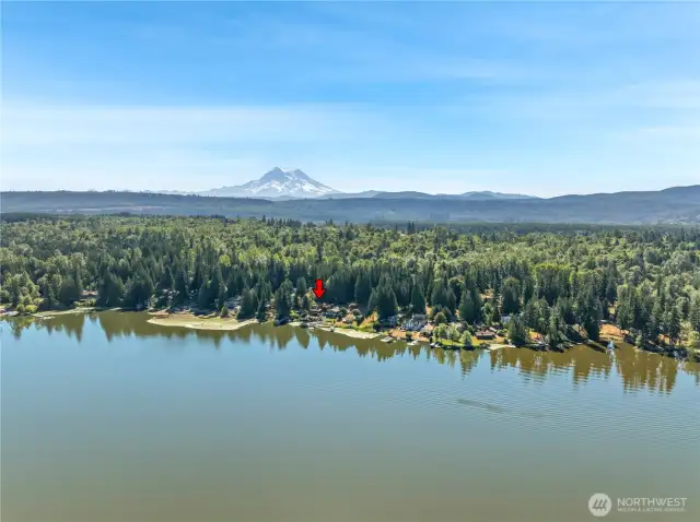 Tanwax Lake and Mount Rainier