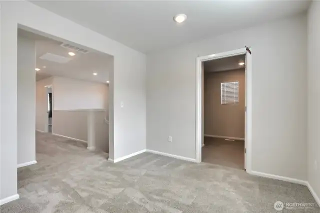 Extra room.  Could be a dedicated office, playroom, study/computer room!