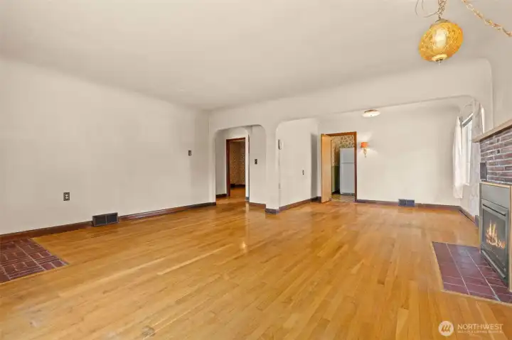 Enter into a Open Living Room Dinning Room
