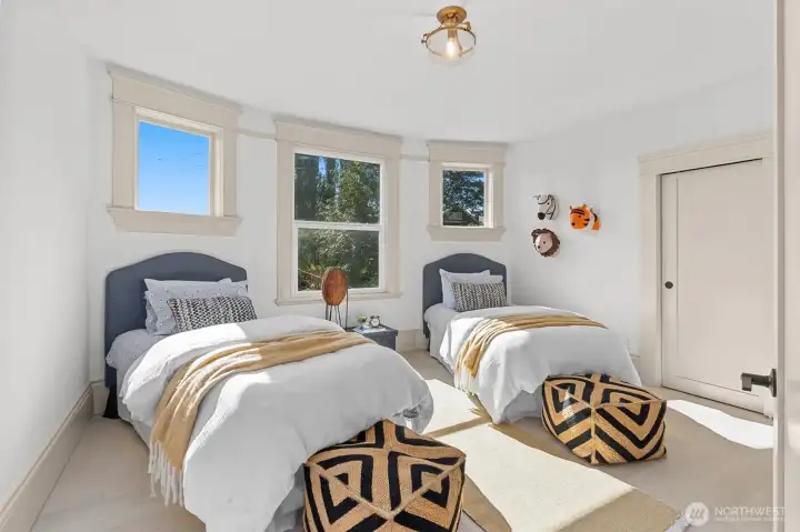 One of three spacious bedrooms on the 2nd level.