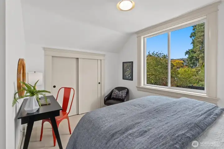 One of three spacious bedrooms on the 2nd level.
