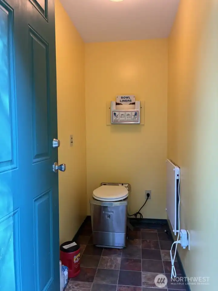 Electric incinerating Outhouse Interior