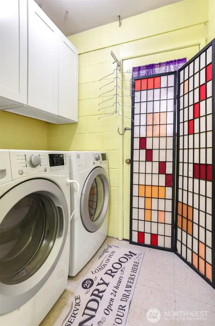 Front loading Washer and Dryer included! There is a good sized pantry too.