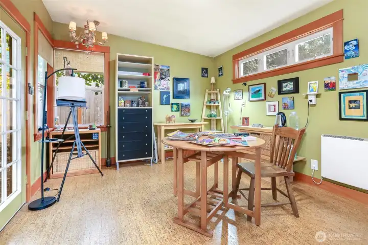 Lots of natural light with well designed window layout.