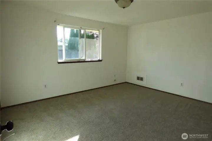 Large primary bedroom. Bathroom is the left.