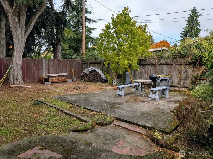 Good size flat & low maintenance backyard