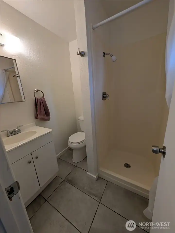 3/4 bath off the primary bedroom