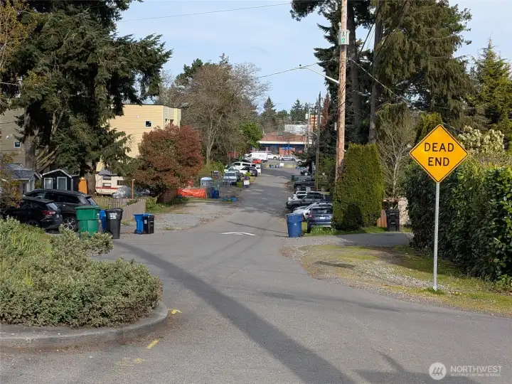 Street view towards the property