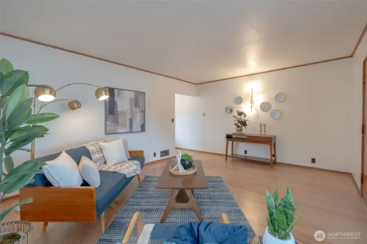 Original fir floors and wood trim.