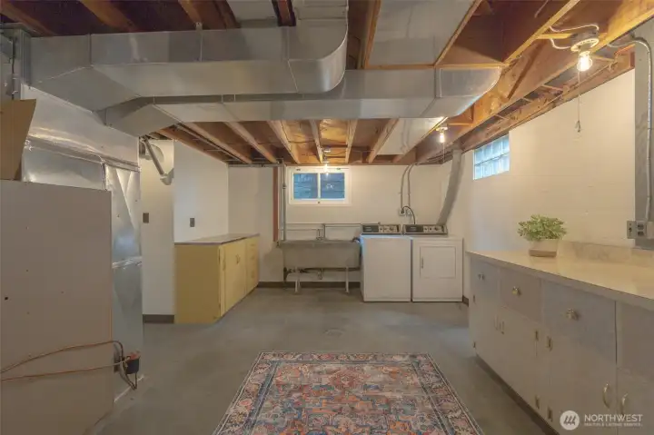 Speed Queen Washer and Dryer!! The best! So much storage--perfect for your hobbies and crafting!