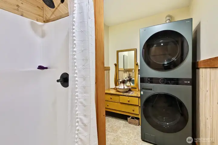 3/4 Bath with Laundry