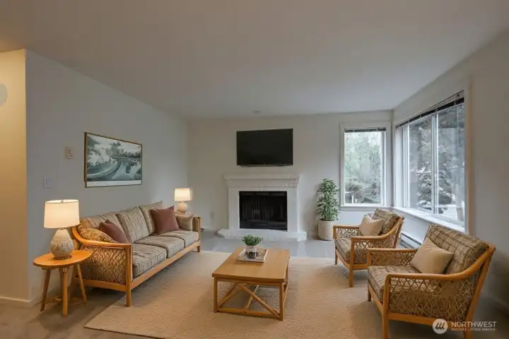 Living Room Virtually Staged