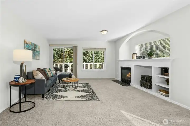 Opened, bright living room