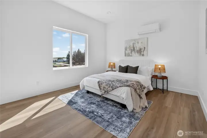 2nd Bedroom with ample closet space and lighting