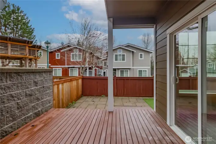 Covered and Uncovered deck