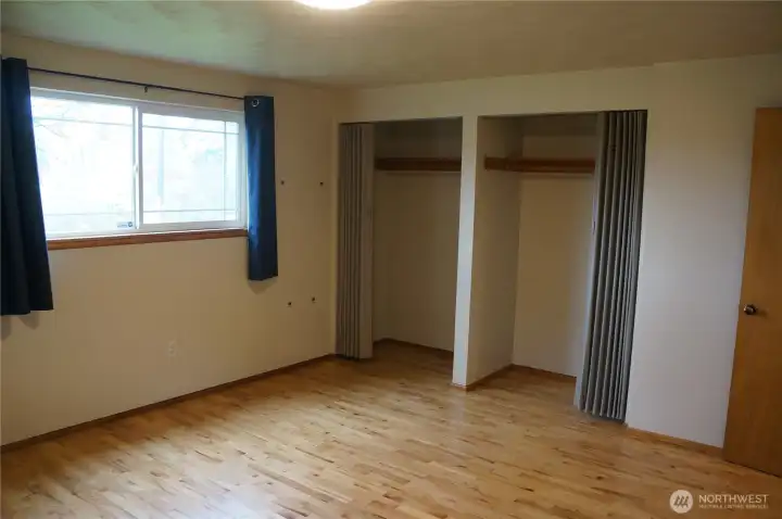 Primary Bedroom w Two Closets