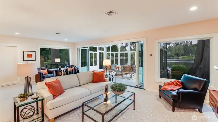 Awesome views appear while relaxing in your own sanctuary.