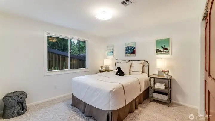 A view of the third bedroom.