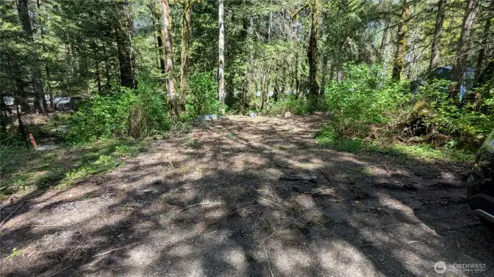 SE corner and parking spot