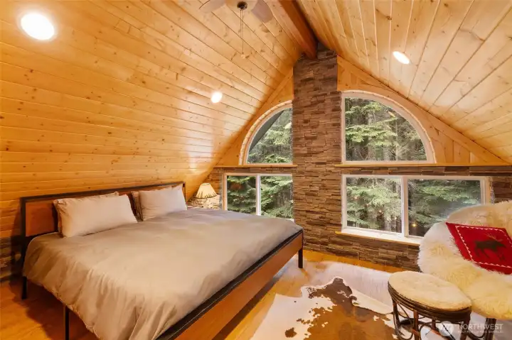Upstairs sleeping area