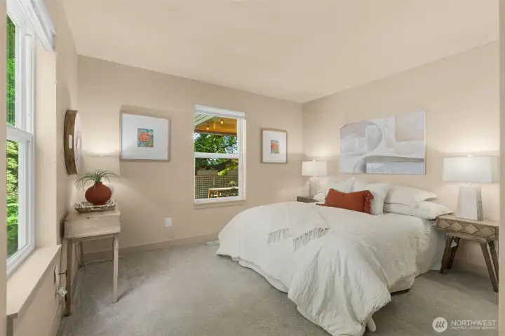 Generously sized bedroom on main level